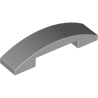 Plate W. Bow 1X4X2/3 - Medium Stone Grey