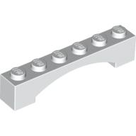 Brick 1X6 W/Inside Bow - White