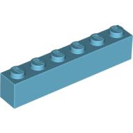 Brick 1X6 - Medium Azur