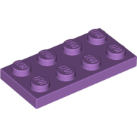 Plate 2X4 - Medium Lavender