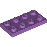 Plate 2X4 - Medium Lavender