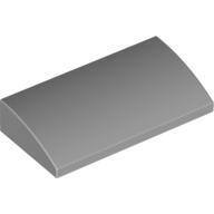 Plate W. Bow 2X4X2/3 - Medium Stone Grey