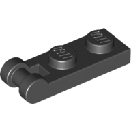 Plate 1X2 W/Shaft Minuscule3.2 - Black
