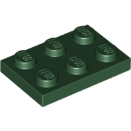 Plate 2X3 - Earth Green