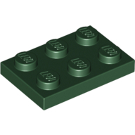 Plate 2X3 - Earth Green