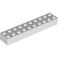 Brick 2X10 - White