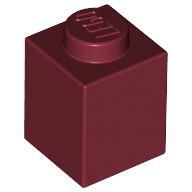 Brick 1X1 - Dark Red