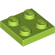 Plate 2X2 - Bright Yellowish Green
