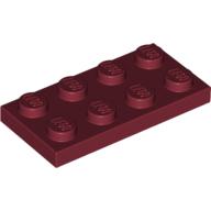 Plate 2X4 - Dark Red
