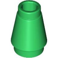Nose Cone Small 1X1 - Dark Green