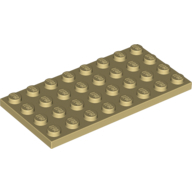 Plate 4X8 - Brick Yellow