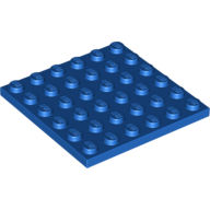 Plate 6X6 - Bright Blue