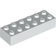 Brick 2X6 - White