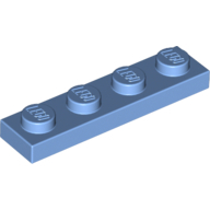 Plate 1X4 - Medium Blue