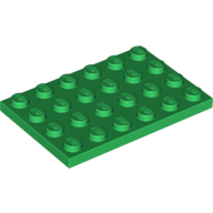 Plate 4X6 - Dark Green