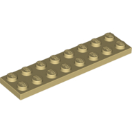 Plate 2X8 - Brick Yellow