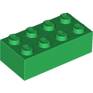 Brick 2X4 - Dark Green