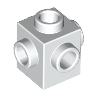 Brick 1X1 W. 4 Knobs - White