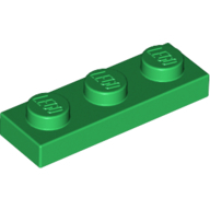 Plate 1X3 - Dark Green