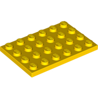 Plate 4X6 - Bright Yellow