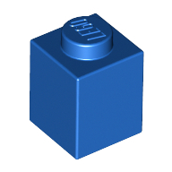 Brick 1X1 - Bright Blue