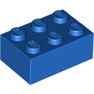 Brick 2X3 - Bright Blue
