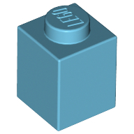 Brick 1X1 - Medium Azur