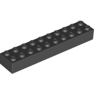 Brick 2X10 - Black