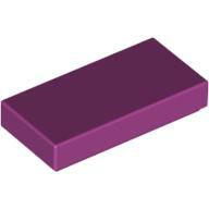 Flat Tile 1X2 - Bright Reddish Violet