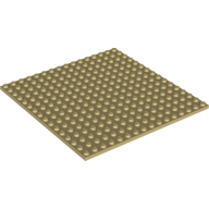 Plate 16X16 - Brick Yellow
