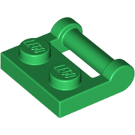 Plate 1X2 W. Stick 3.18 - Dark Green