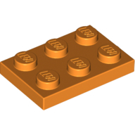Plate 2X3 - Bright Orange