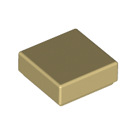 Flat Tile 1X1 - Brick Yellow
