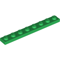 Plate 1X8 - Dark Green