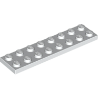 Plate 2X8 - White