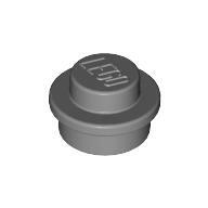 Plate 1X1 Round - Silver Metallic