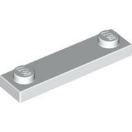 Plate 1X4 W. 2 Knobs - White
