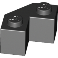 Brick 2X2 W. Angle 45 Degrees - Black