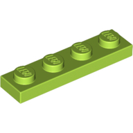 Plate 1X4 - Bright Yellowish Green