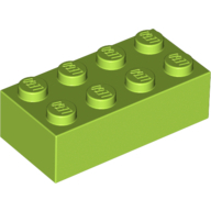 Brick 2X4 - Bright Yellowish Green