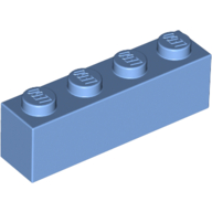 Brick 1X4 - Medium Blue