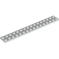 Plate 2X16 - White