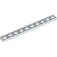 Plate 1X10 - White
