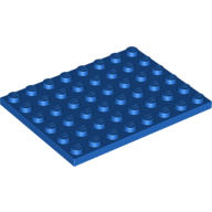 Plate 6X8 - Bright Blue