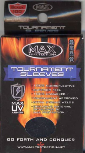 Max Protection Black Tournament Large Sleeves