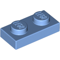 Plate 1X2 - Medium Blue