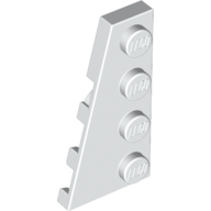 Left Plate 2X4 W/Angle - White