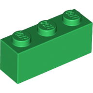 Brick 1X3 - Dark Green