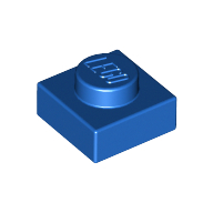 Plate 1X1 - Bright Blue