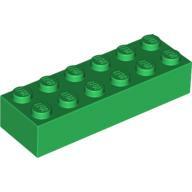 Brick 2X6 - Dark Green